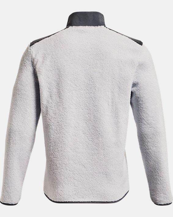 Men's UA SweaterFleece Pile Pullover, Gray, pdpMainDesktop image number 5